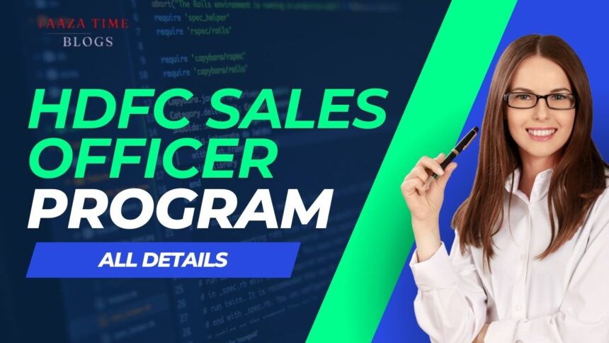 HDFC Sales Officer Program